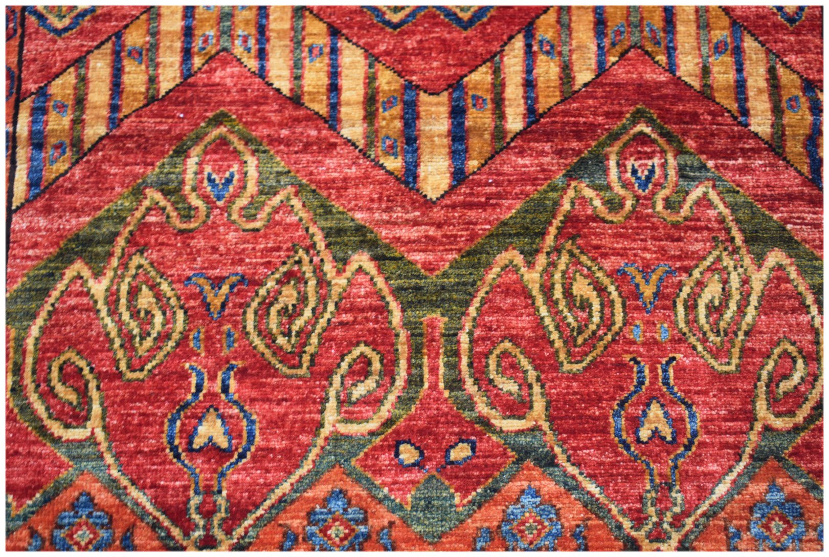 Handmade Afghan Chobi Hallway Runner | 296 x 88 cm | 9'9" x 2'11" - Najaf Rugs & Textile