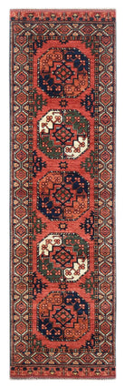 Handmade Afghan Chobi Hallway Runner | 297 x 88 cm | 9'9" x 2'11" - Najaf Rugs & Textile