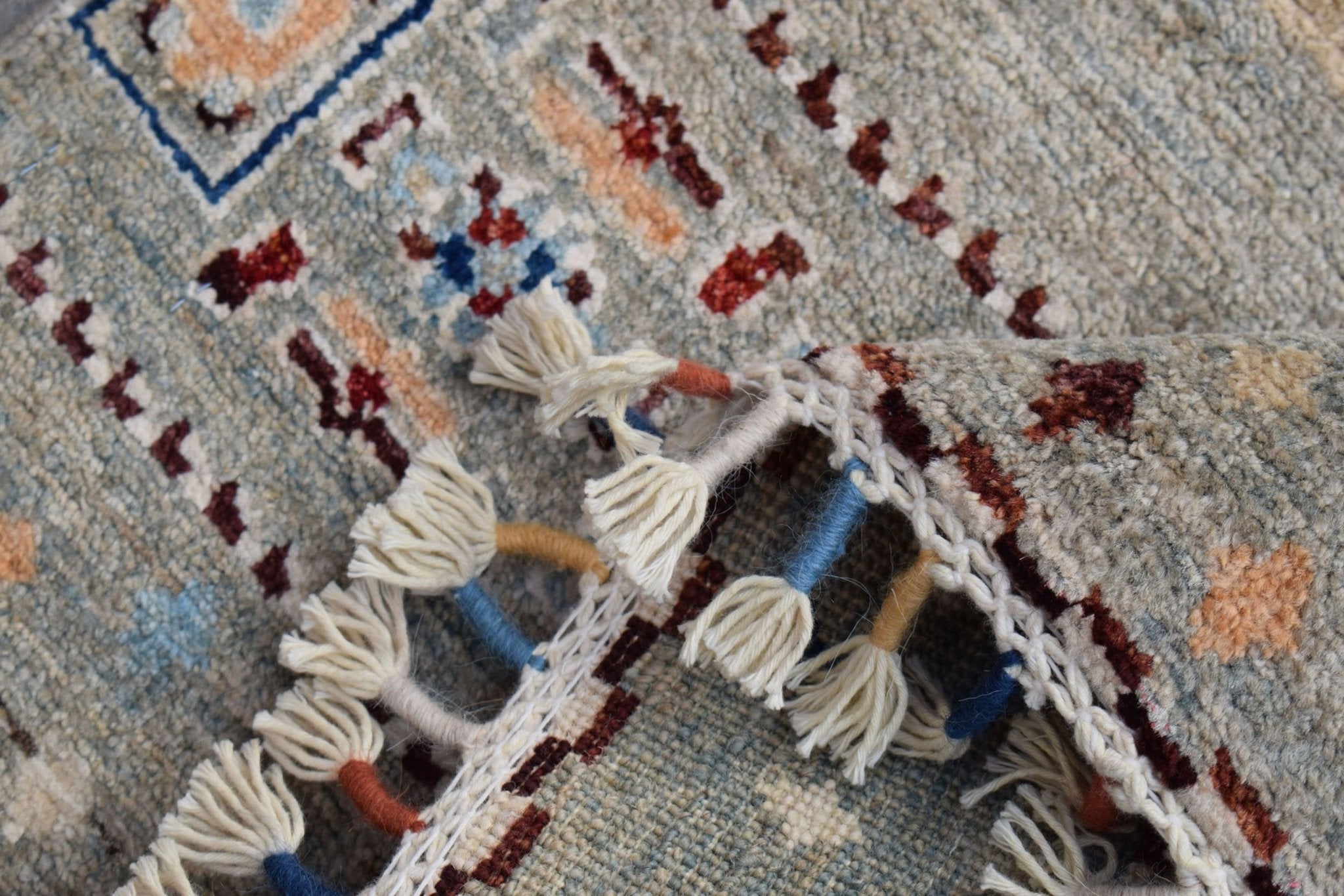 Handmade Afghan Chobi Hallway Runner | 298 x 78 cm | 9'9" x 2'7" - Najaf Rugs & Textile