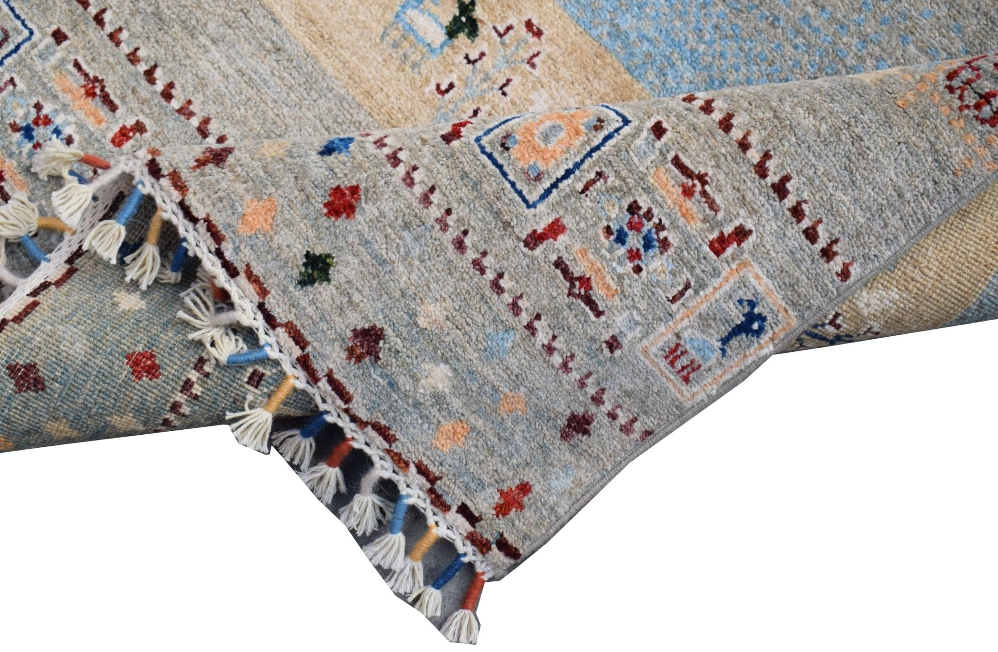 Handmade Afghan Chobi Hallway Runner | 298 x 78 cm | 9'9" x 2'7" - Najaf Rugs & Textile