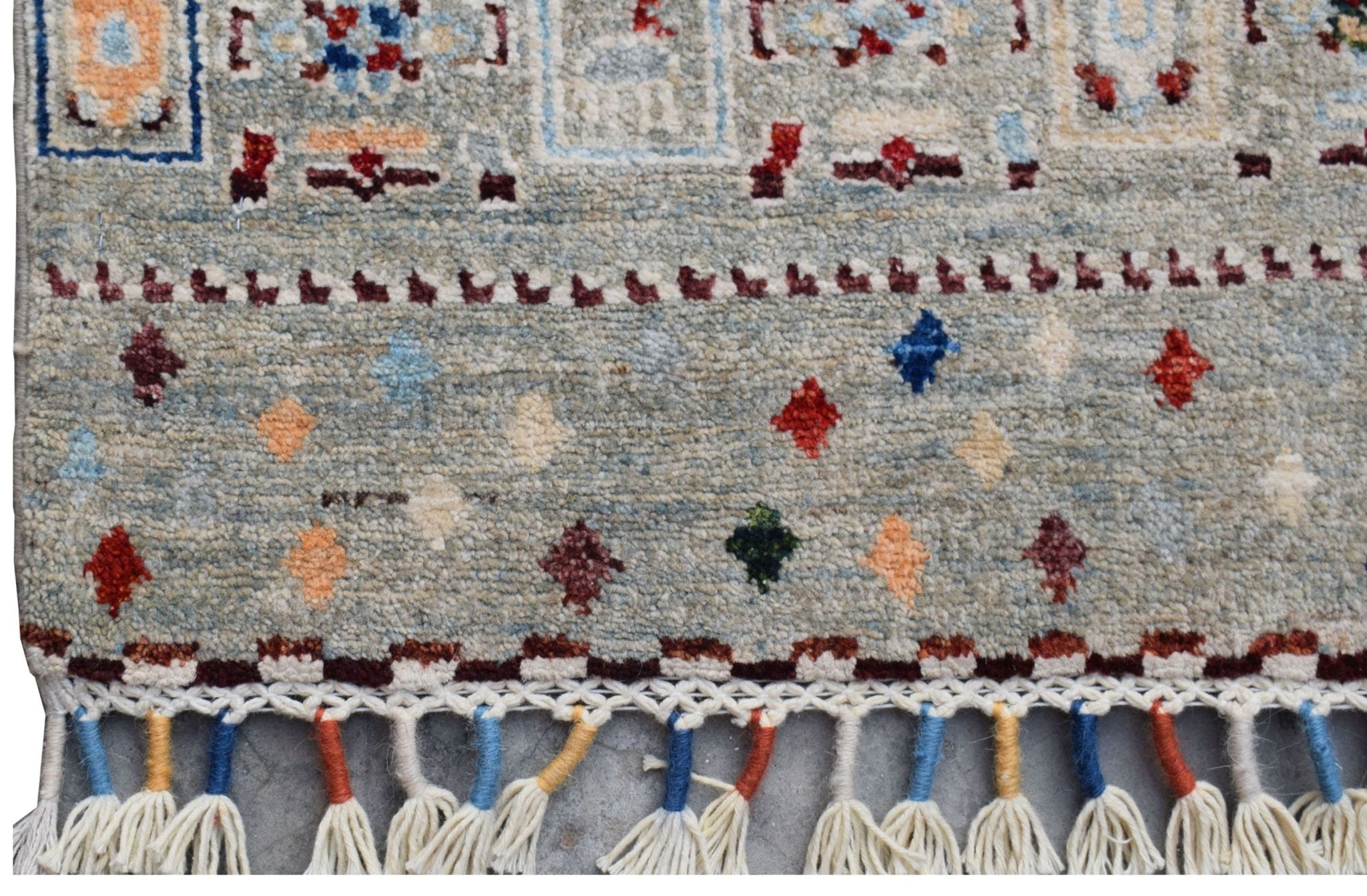 Handmade Afghan Chobi Hallway Runner | 298 x 78 cm | 9'9" x 2'7" - Najaf Rugs & Textile