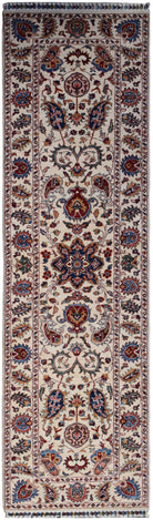 Handmade Afghan Chobi Hallway Runner | 310 x 84 cm | 10'3" x 2'9" - Najaf Rugs & Textile