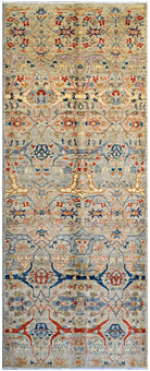 Handmade Afghan Chobi Hallway Runner | 366 x 149 cm | 12' x 4'9" - Najaf Rugs & Textile