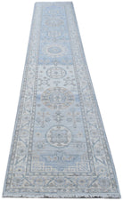 Handmade Afghan Chobi Hallway Runner | 388 x 76 cm | 12'9" x 2'6" - Najaf Rugs & Textile