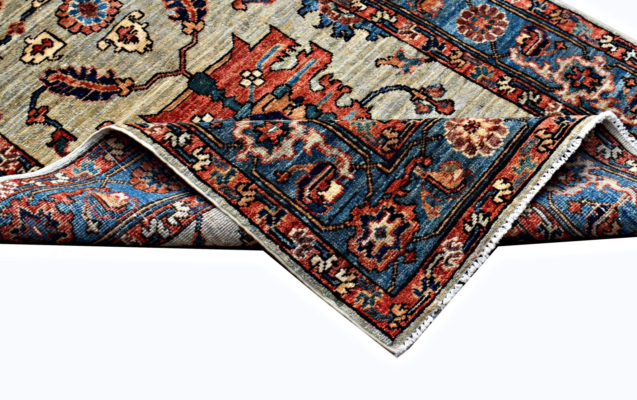 Handmade Afghan Chobi Hallway Runner | 475 x 97 cm | 15'7" x 3'2" - Najaf Rugs & Textile