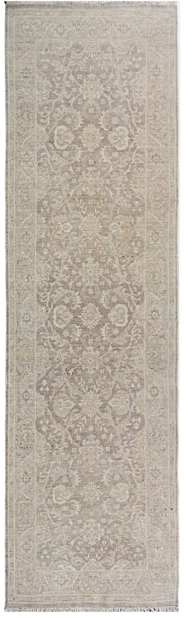 Handmade Afghan Chobi Hallway Runner | Bamyan Collection | 250 x 78 cm | 8'3" x 2'7" - Najaf Rugs & Textile