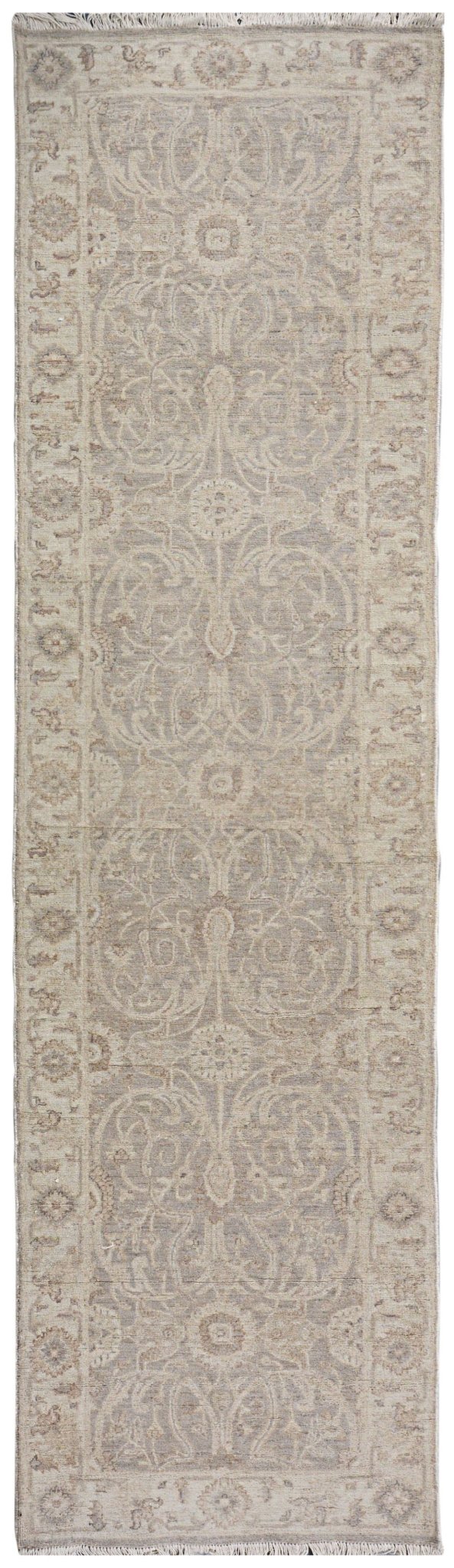 Handmade Afghan Chobi Hallway Runner | Bamyan Collection | 289 x 74 cm | 9'6" x 2'5" - Najaf Rugs & Textile