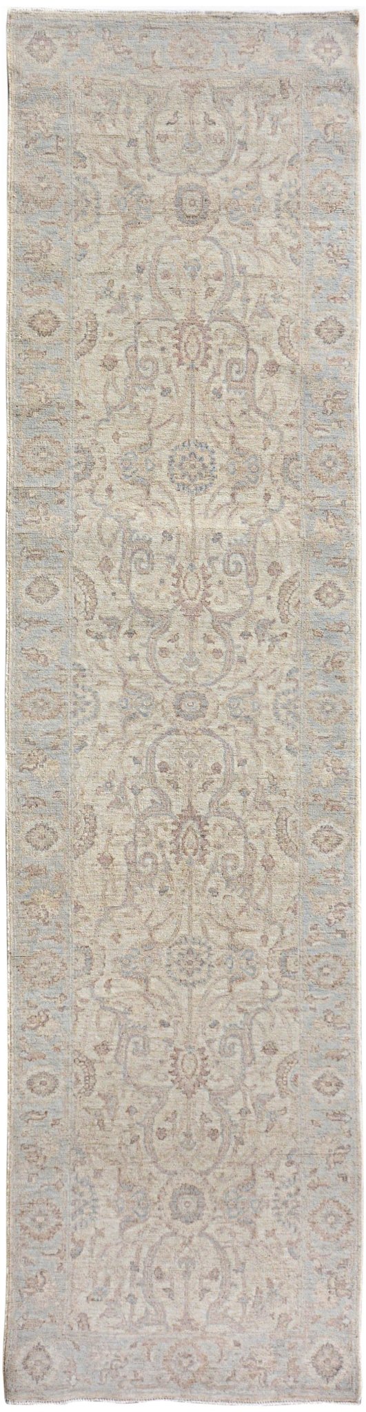 Handmade Afghan Chobi Hallway Runner | Bamyan Collection | 291 x 75 cm | 9'7" x 2'6" - Najaf Rugs & Textile