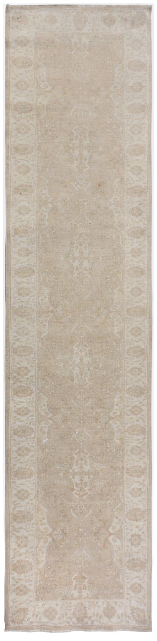 Handmade Afghan Chobi Hallway Runner | Bamyan Collection | 342 x 69 cm | 11'3" x 2'3" - Najaf Rugs & Textile