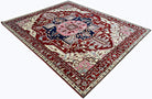 Handmade Afghan Chobi Heriz Rug | 303 x 243 cm | 9'11" x 8' - Najaf Rugs & Textile