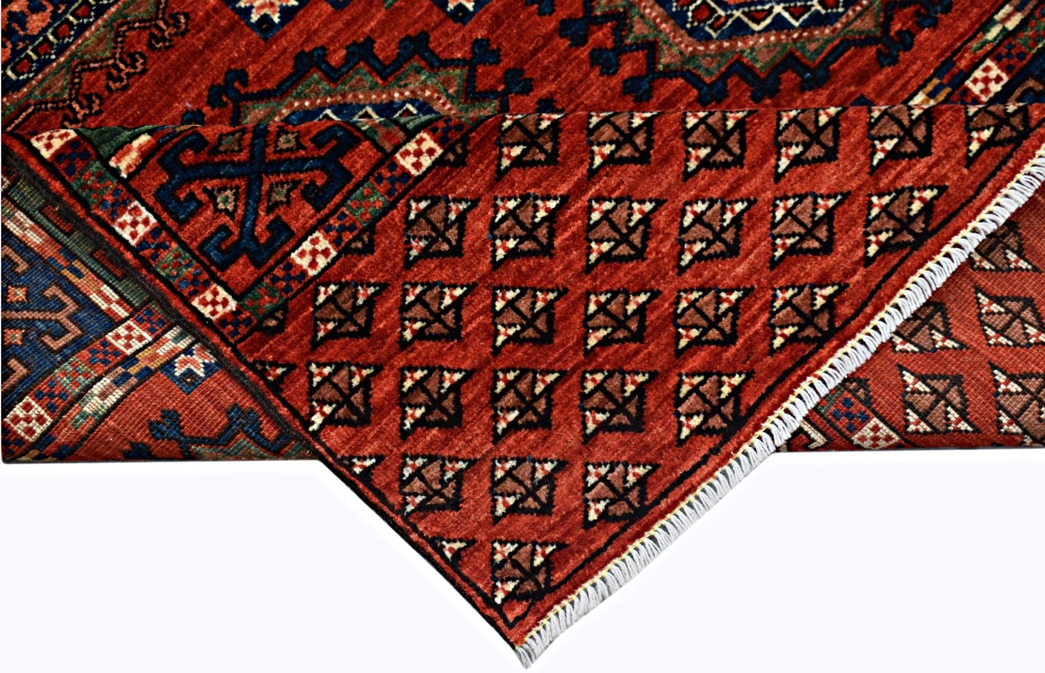 Handmade Afghan Chobi Rug | 182 x 119 cm | 6' x 3'11" - Najaf Rugs & Textile