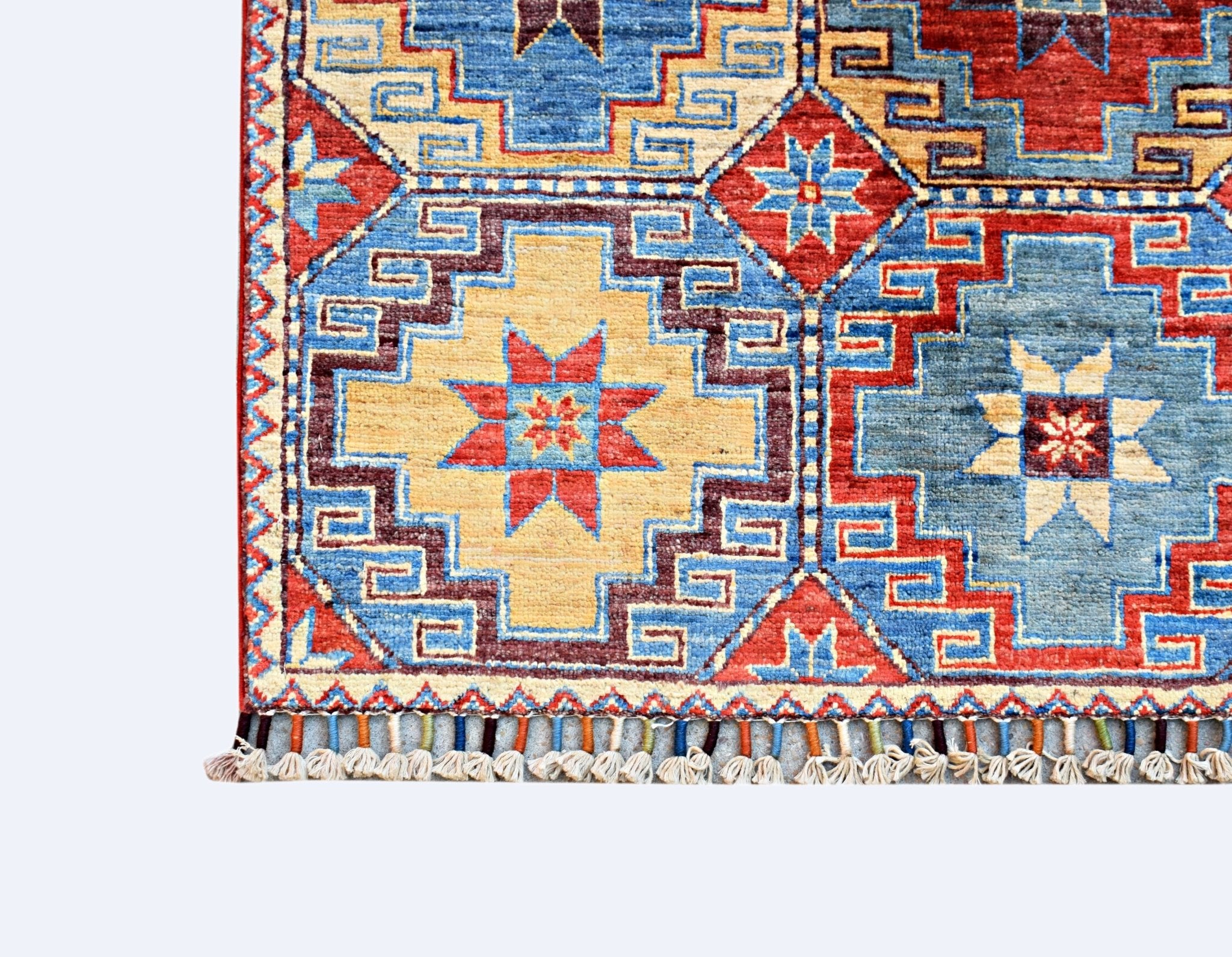 Handmade Afghan Chobi Rug | 196 x 151 cm | 6'5" x 4'11" - Najaf Rugs & Textile