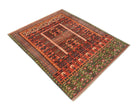 Handmade Afghan Chobi Rug | 200 x 159 cm | 6'7" x 5'3" - Najaf Rugs & Textile