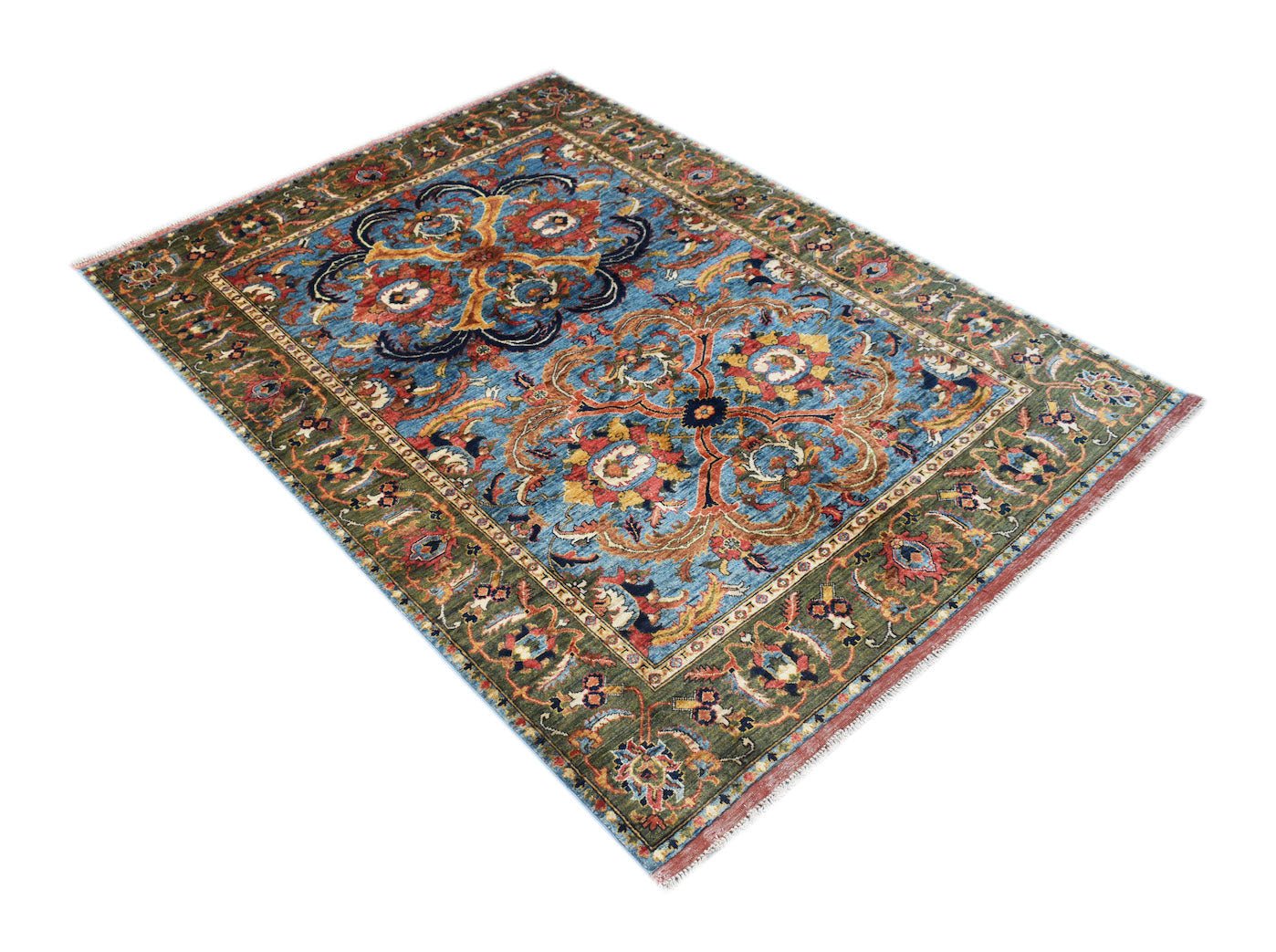 Handmade Afghan Chobi Rug | 239 x 170 cm | 7'10" x 5'7" - Najaf Rugs & Textile