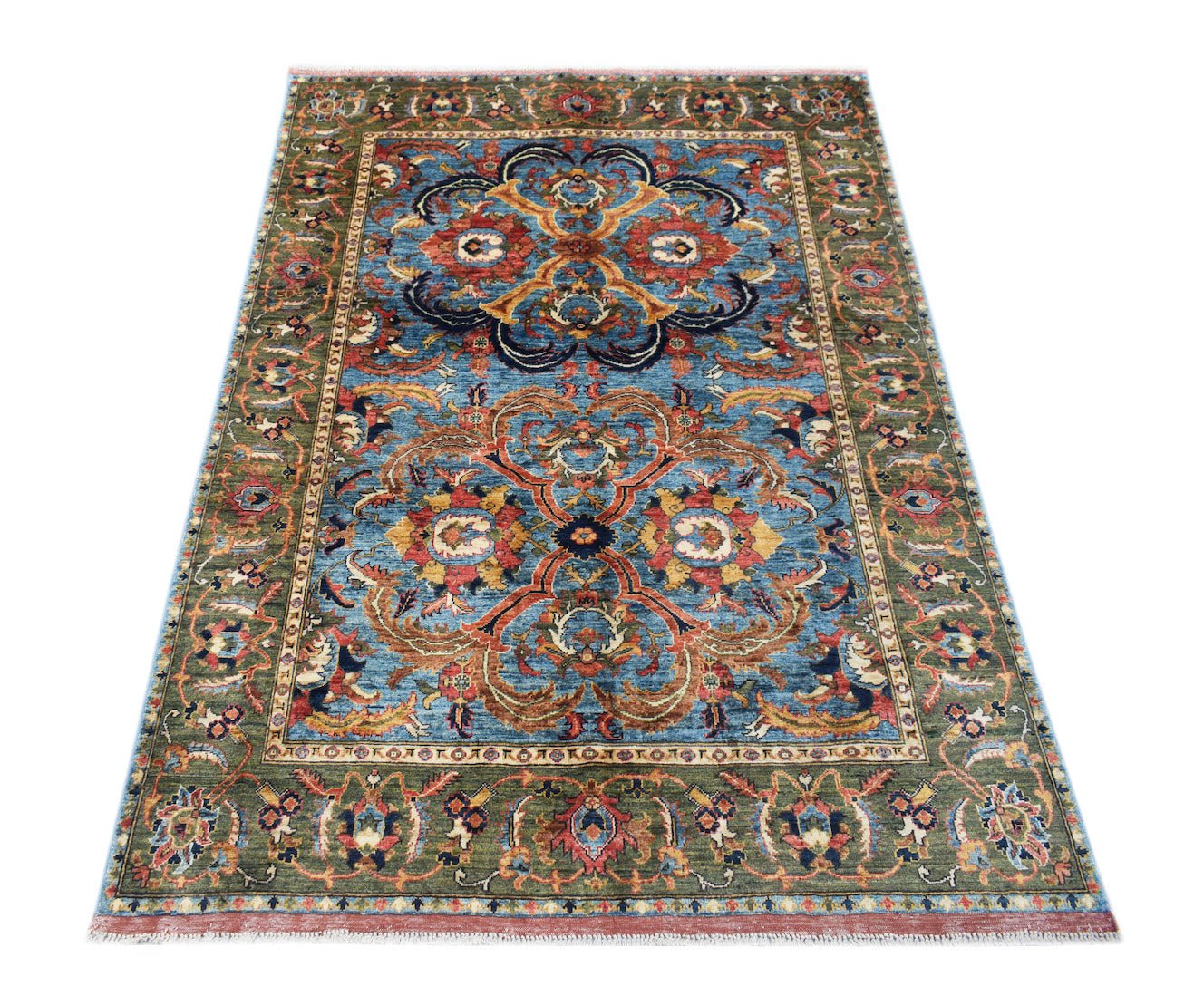 Handmade Afghan Chobi Rug | 239 x 170 cm | 7'10" x 5'7" - Najaf Rugs & Textile