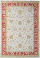 Handmade Afghan Chobi Rug | 242 x 169 cm | 8' x 5'7" - Najaf Rugs & Textile