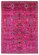 Handmade Afghan Chobi Rug | 281 x 200 cm | 9'2" x 6'5" - Najaf Rugs & Textile