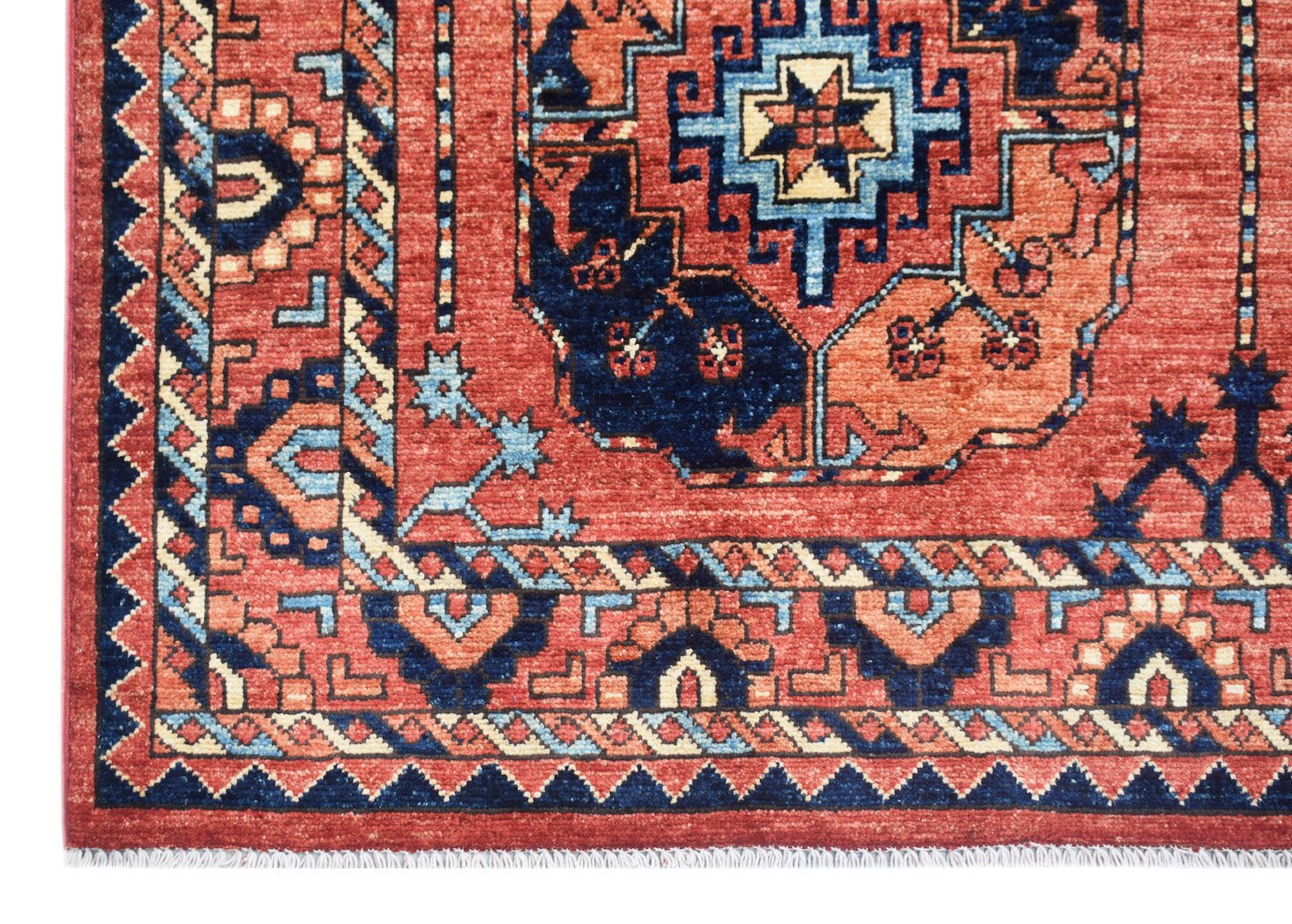 Handmade Afghan Chobi Rug | 290 x 206 cm | 9'6" x 6'9" - Najaf Rugs & Textile