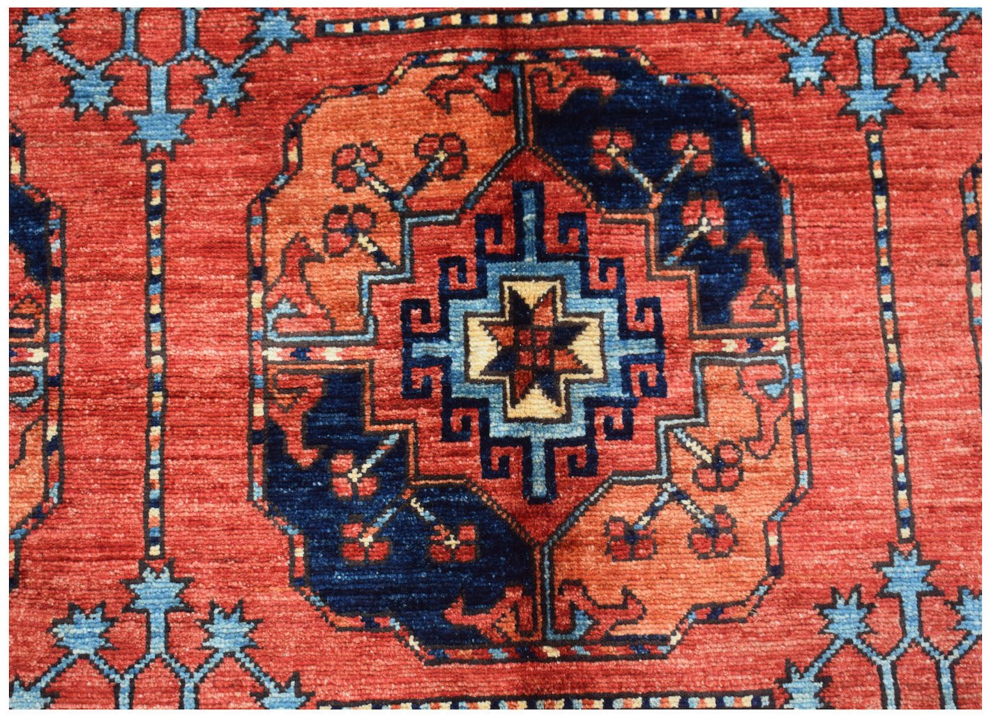 Handmade Afghan Chobi Rug | 290 x 206 cm | 9'6" x 6'9" - Najaf Rugs & Textile