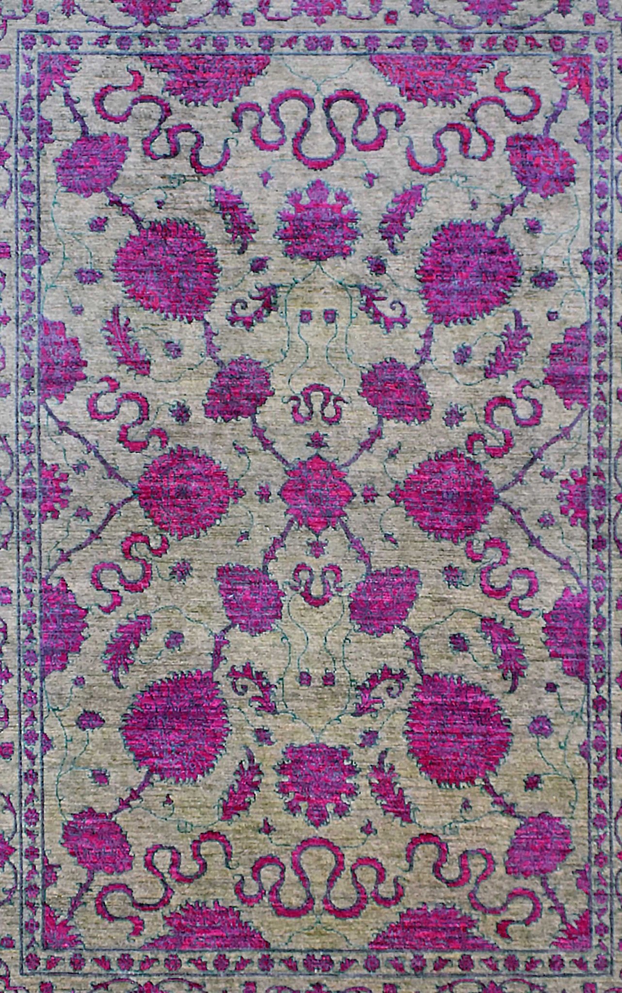 Handmade Afghan Chobi Rug | 294 x 207 cm | 9'6" x 6'7" - Najaf Rugs & Textile