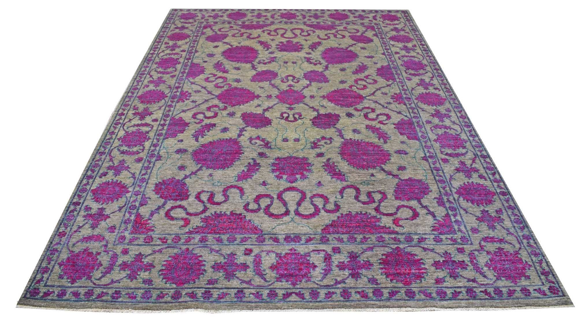 Handmade Afghan Chobi Rug | 294 x 207 cm | 9'6" x 6'7" - Najaf Rugs & Textile