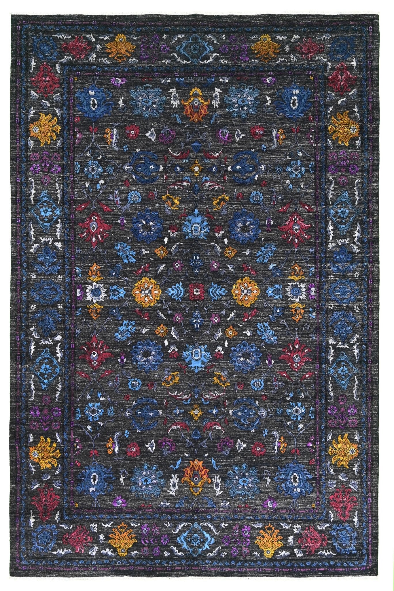 Handmade Afghan Chobi Rug | 298 x 197 cm | 9'7" x 6'4" - Najaf Rugs & Textile