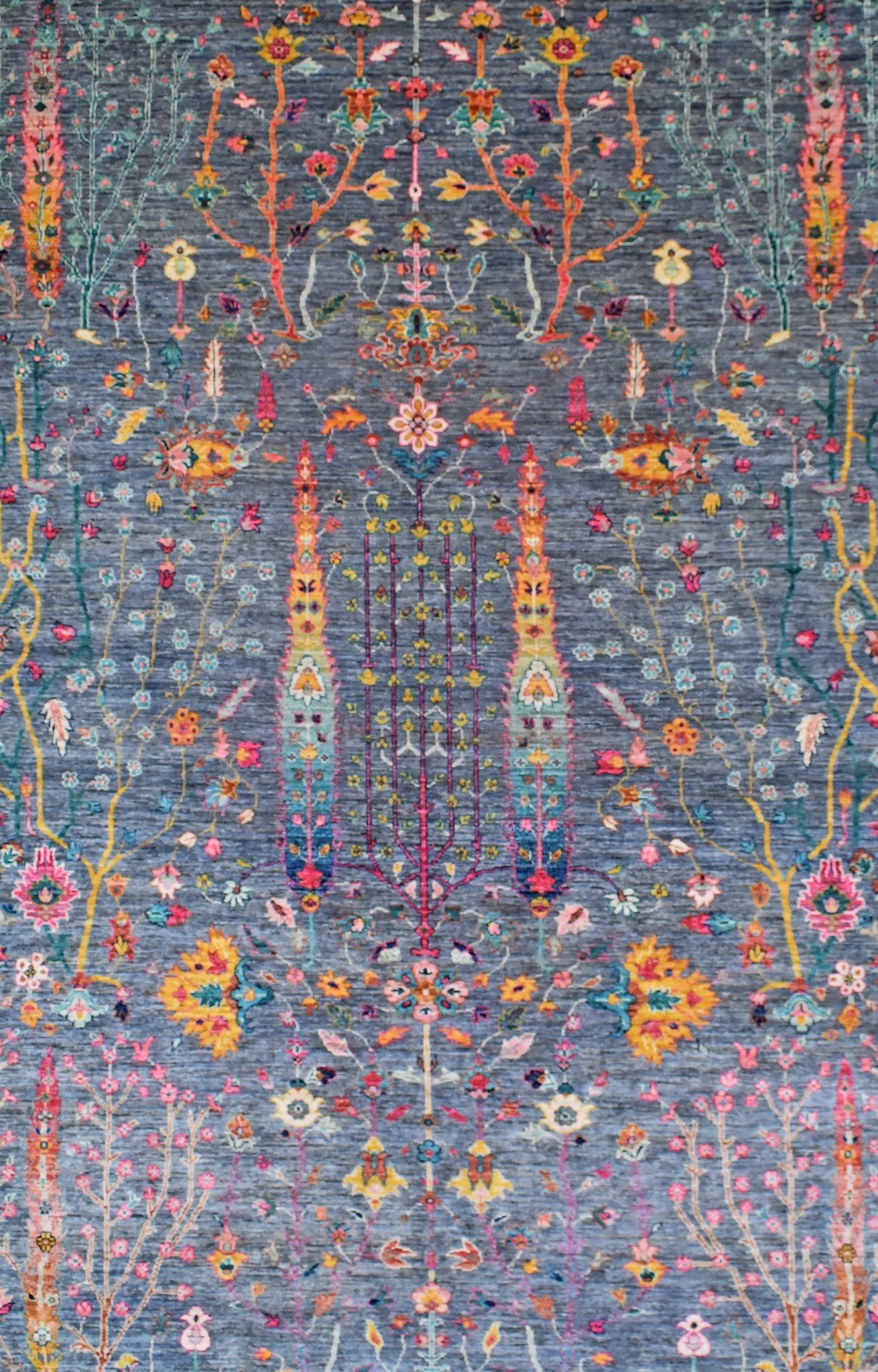 Handmade Afghan Chobi Rug | 303 x 203 cm | 9'9" x 6'6" - Najaf Rugs & Textile