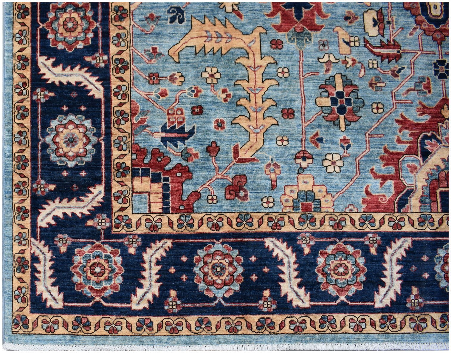 Handmade Afghan Chobi Rug | 307 x 247 cm | 10'1" x 8'2" - Najaf Rugs & Textile