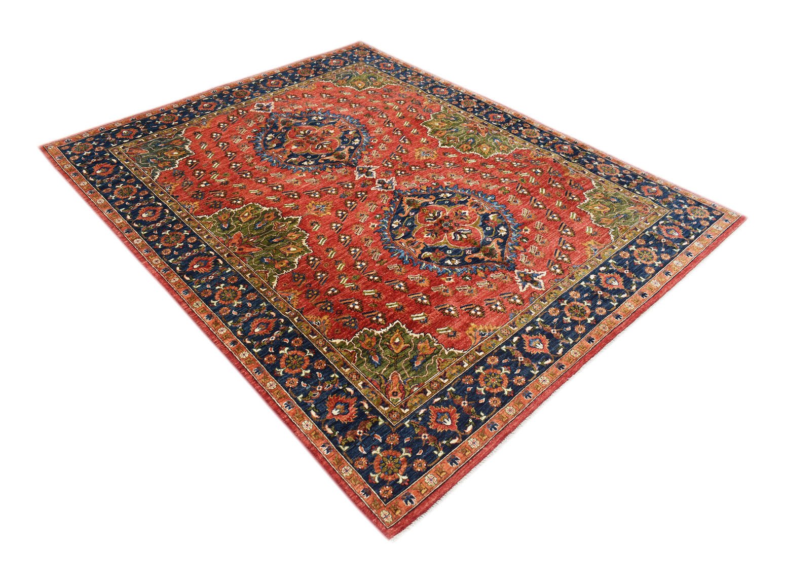 Handmade Afghan Chobi Rug | 313 x 251 cm | 10'3" x 8'3" - Najaf Rugs & Textile