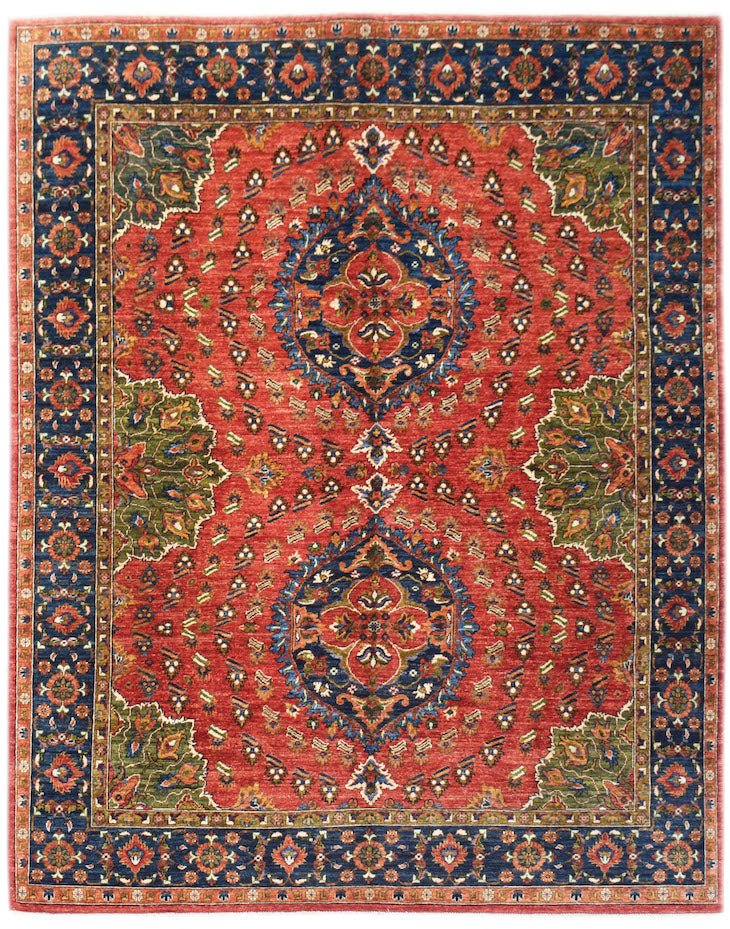 Handmade Afghan Chobi Rug | 313 x 251 cm | 10'3" x 8'3" - Najaf Rugs & Textile