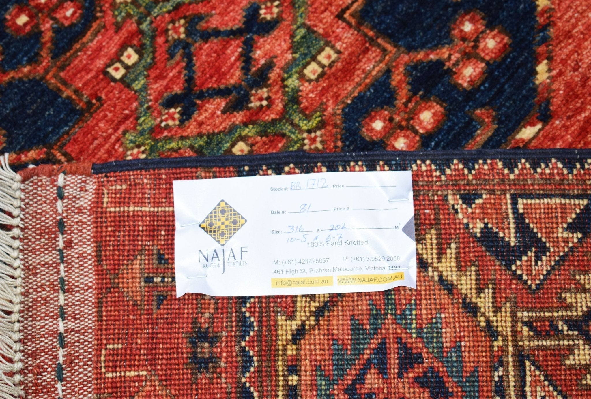 Handmade Afghan Chobi Rug | 316 x 202 cm | 10'5" x 6'7" - Najaf Rugs & Textile