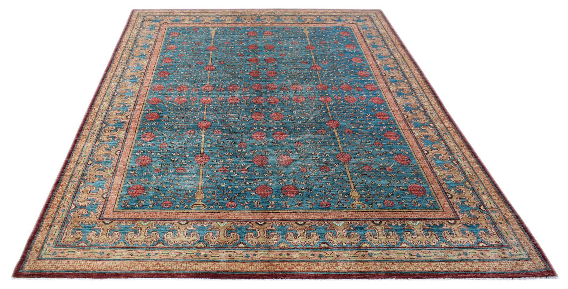 Handmade Afghan Chobi Rug | 318 x 246 cm | 10'5" x 8'1" - Najaf Rugs & Textile