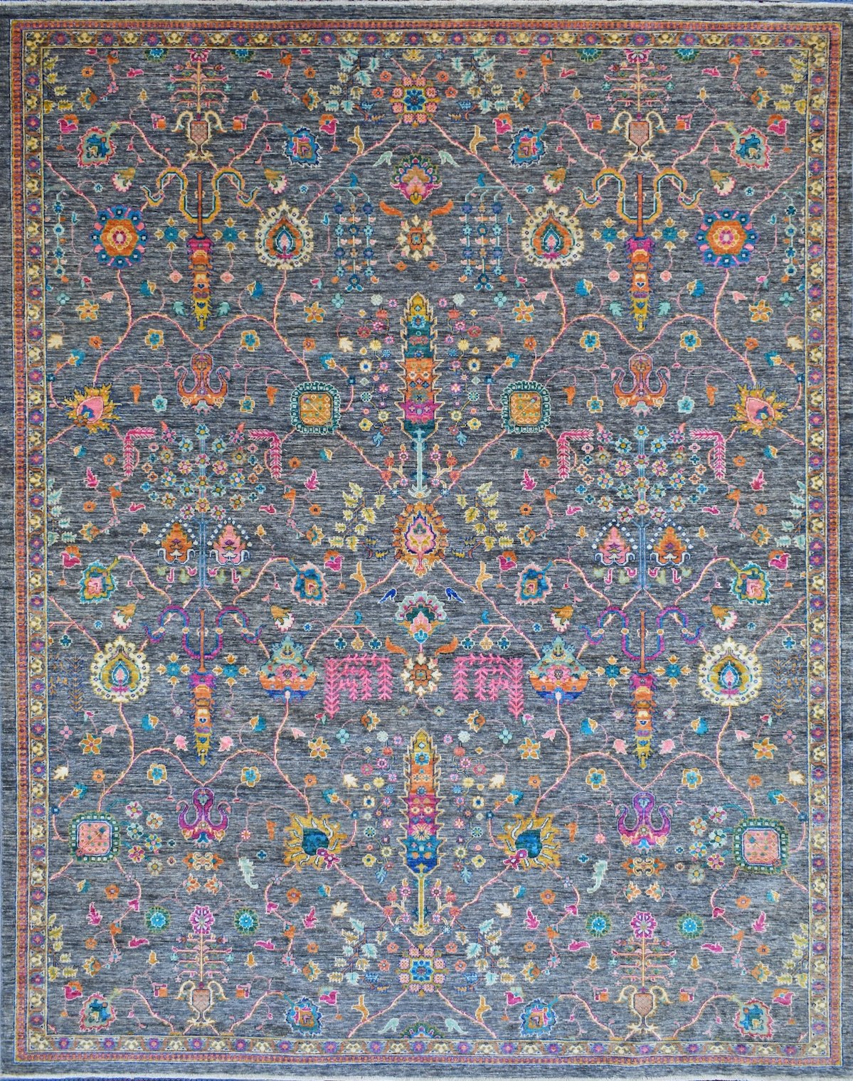 Handmade Afghan Chobi Rug | 321 x 249 cm | 10’5” x 8’1” - Najaf Rugs & Textile