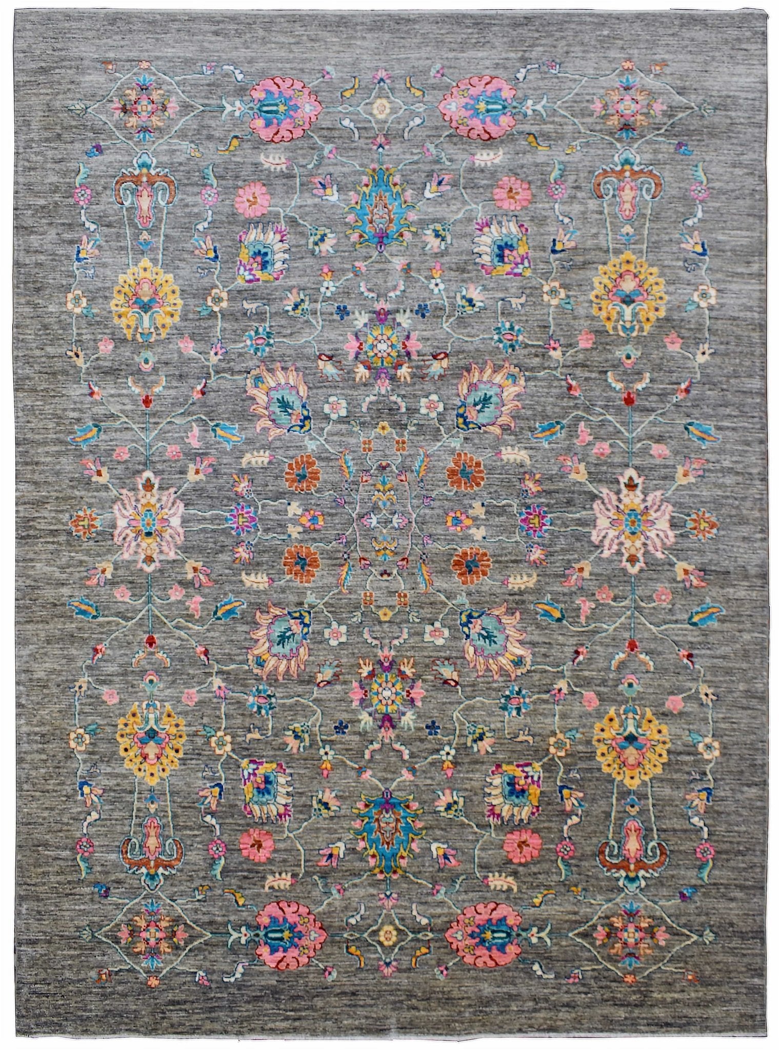 Handmade Afghan Chobi Rug | 325 x 236 cm | 10'6" x 7'7" - Najaf Rugs & Textile