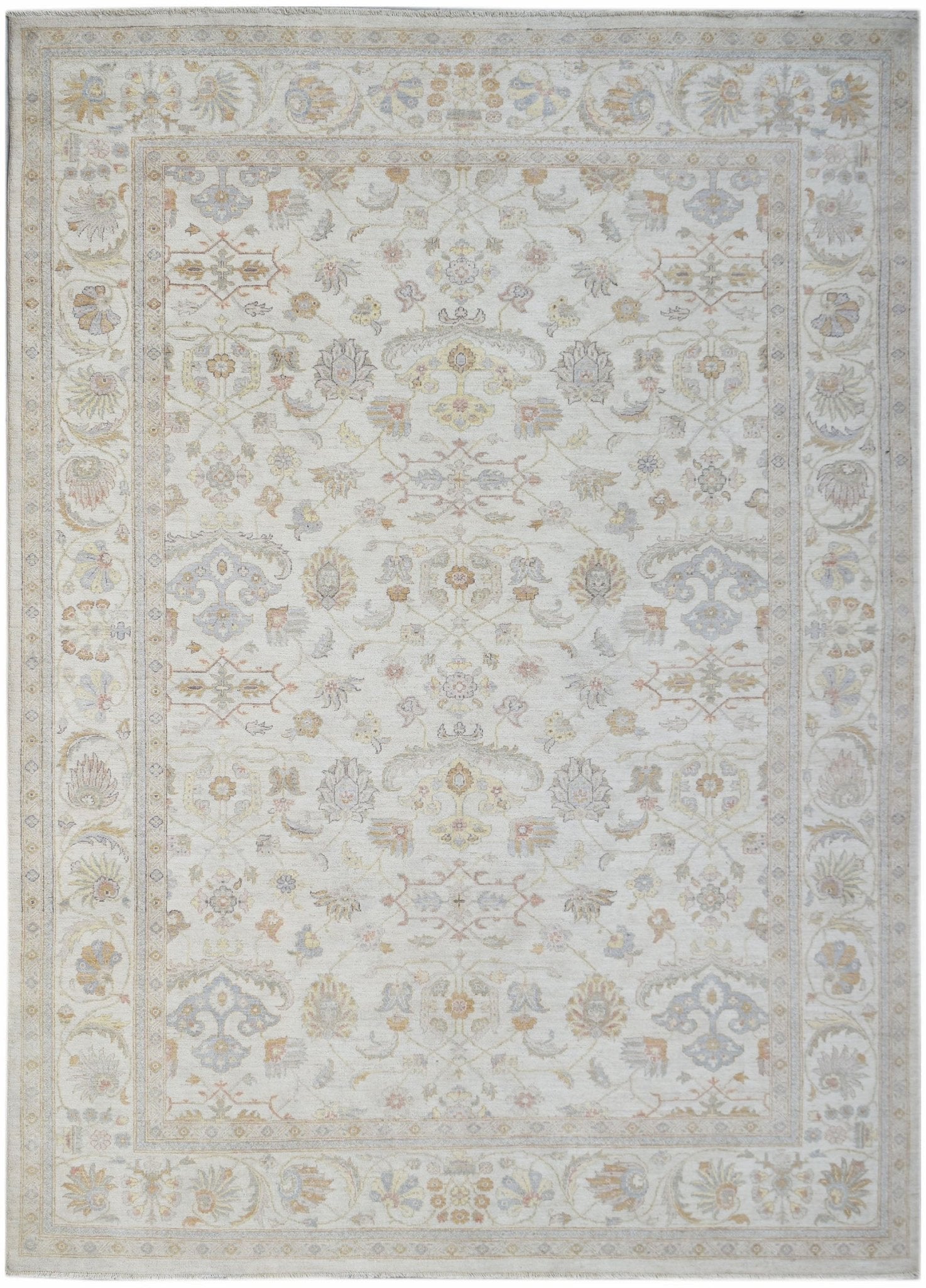 Handmade Afghan Chobi Rug | 327 x 240 cm | 10'9" x 7'11" - Najaf Rugs & Textile