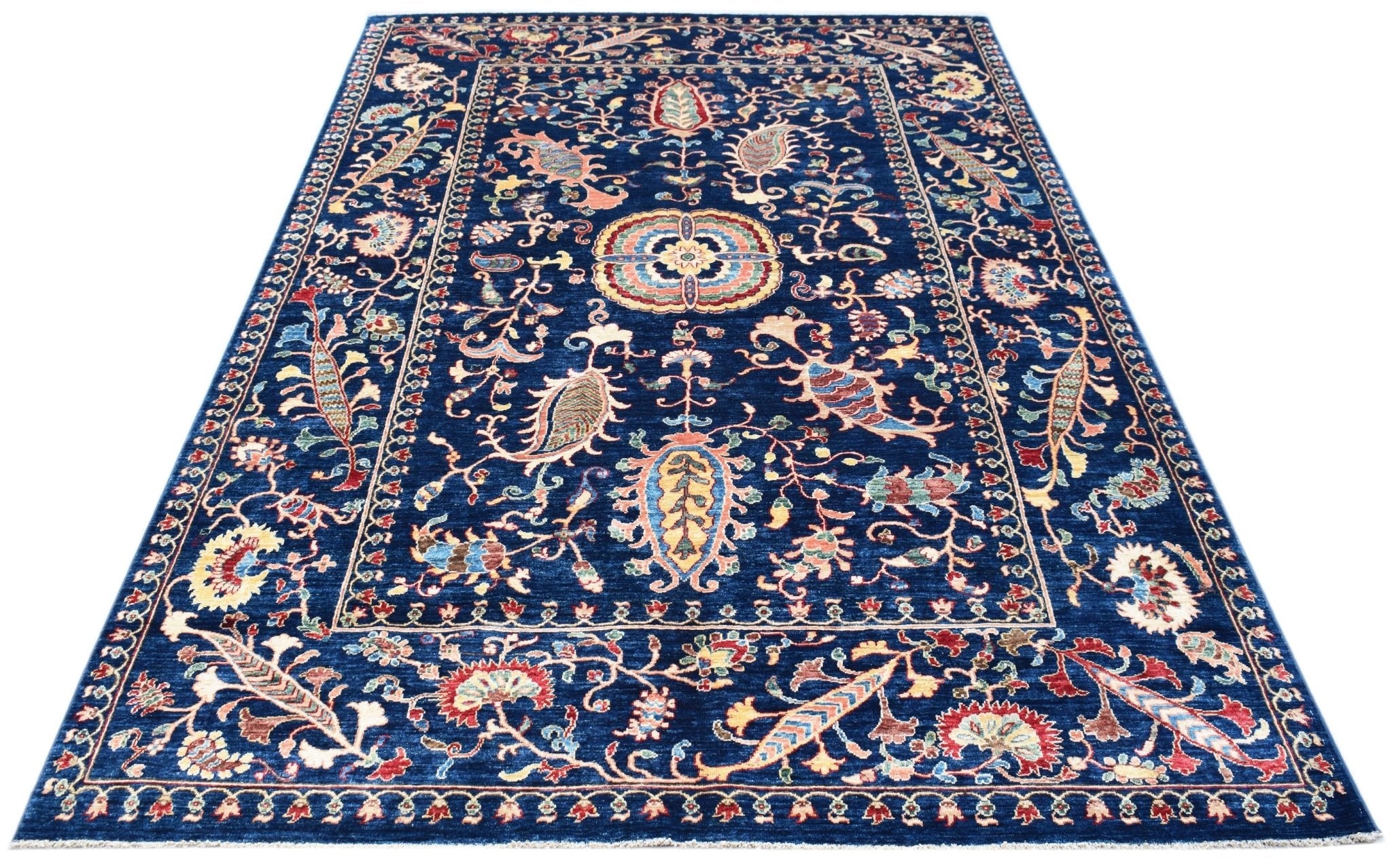 Handmade Afghan Chobi Rug | 337 x 197 cm | 11'1" x 6'5" - Najaf Rugs & Textile