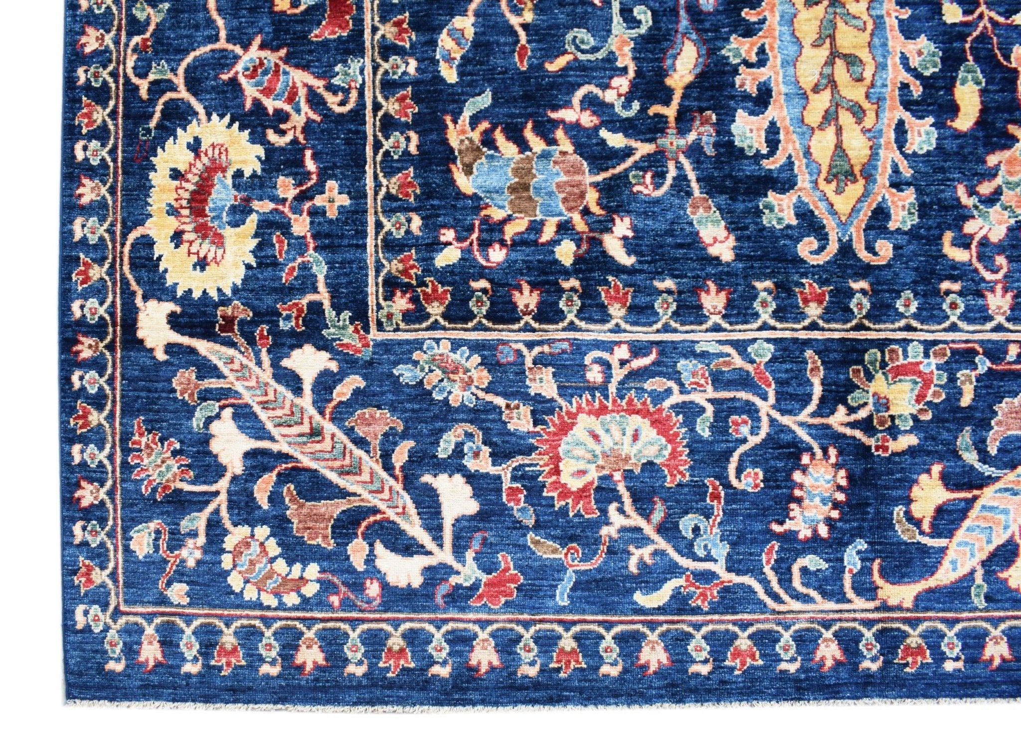 Handmade Afghan Chobi Rug | 337 x 197 cm | 11'1" x 6'5" - Najaf Rugs & Textile