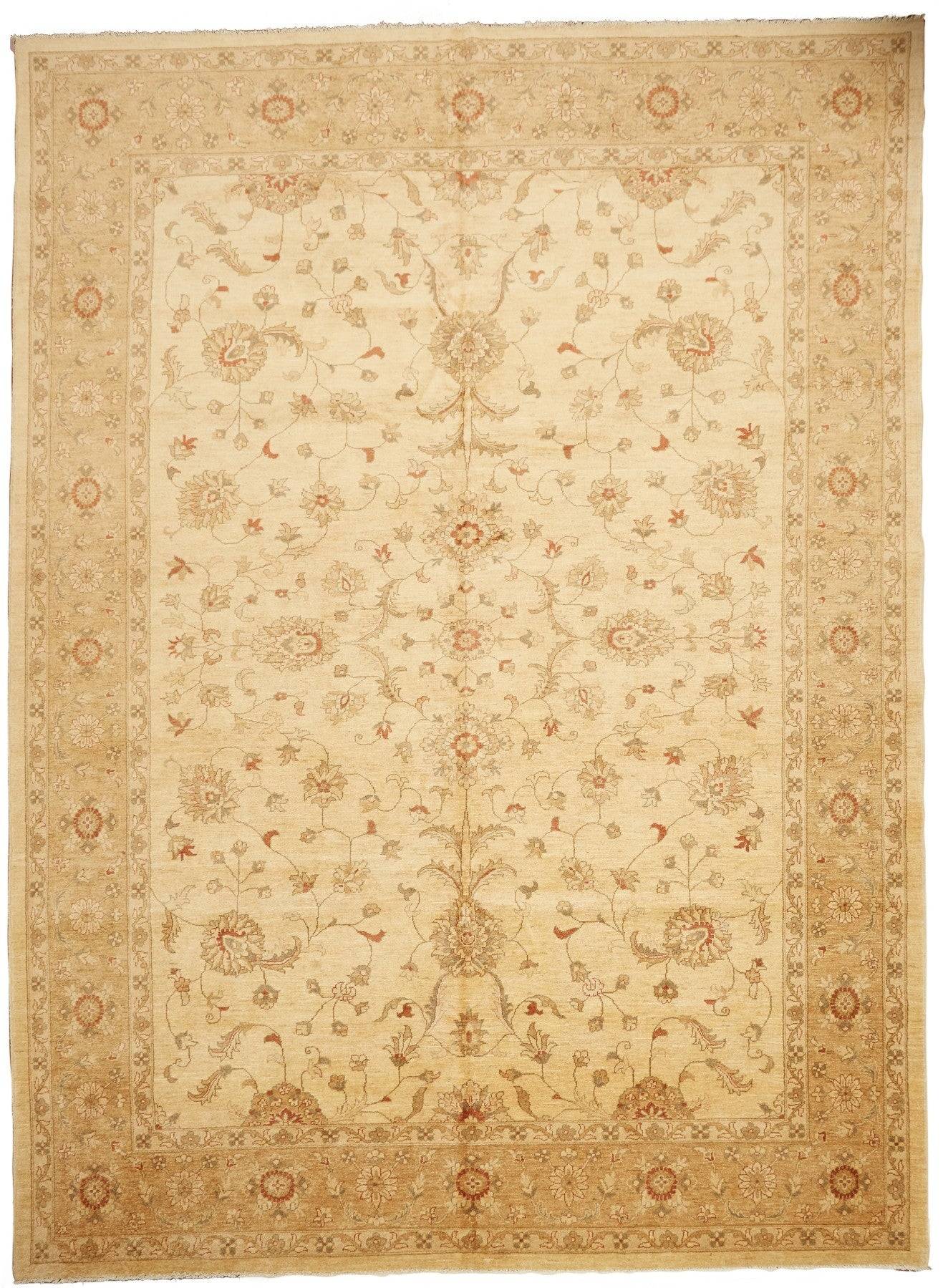 Handmade Afghan Chobi Rug | 411 x 299 cm - Najaf Rugs & Textile