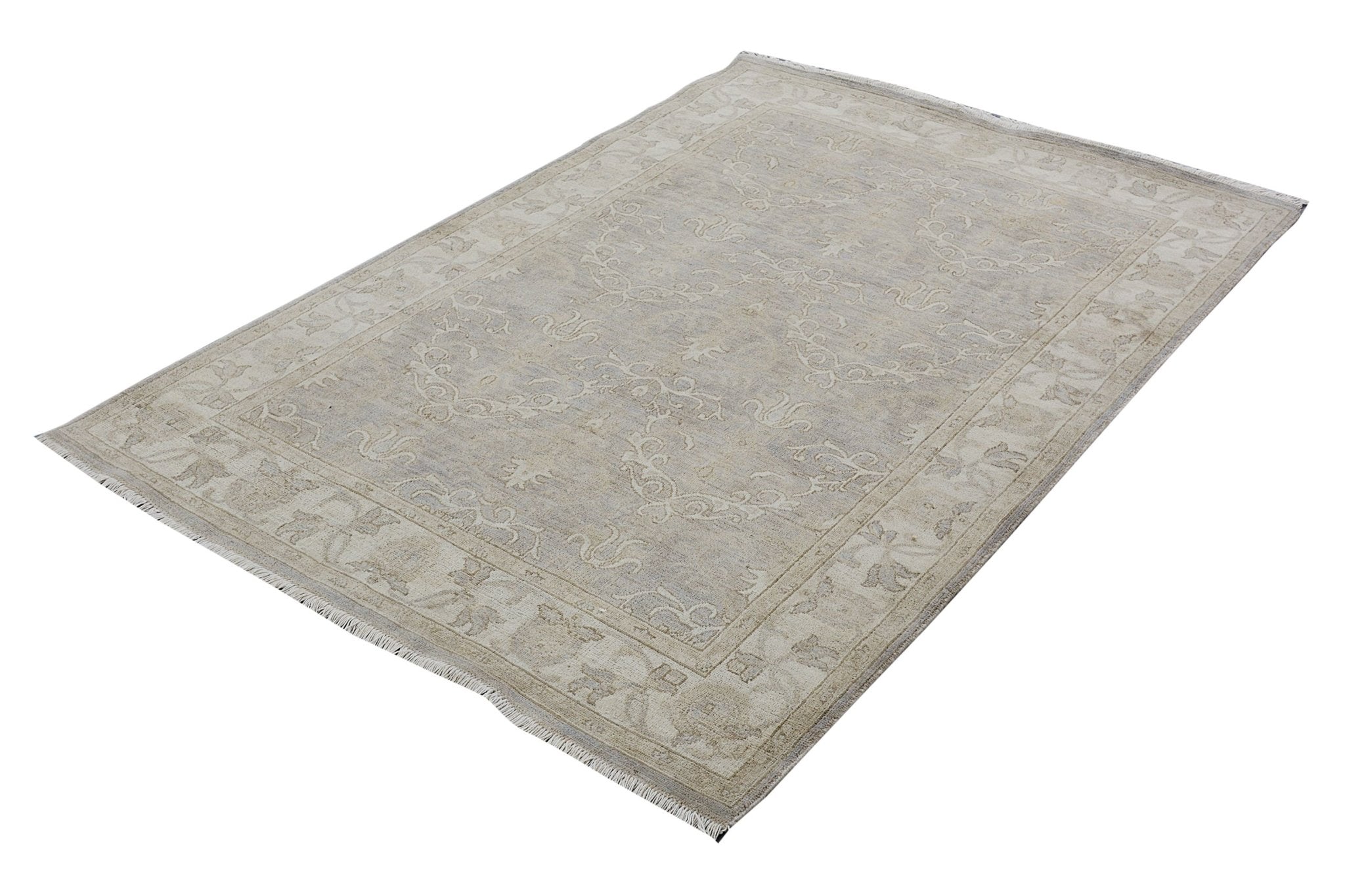 Handmade Afghan Chobi Rug | Bamyan Collection | 175 x 121 cm | 5'9" x 4' - Najaf Rugs & Textile