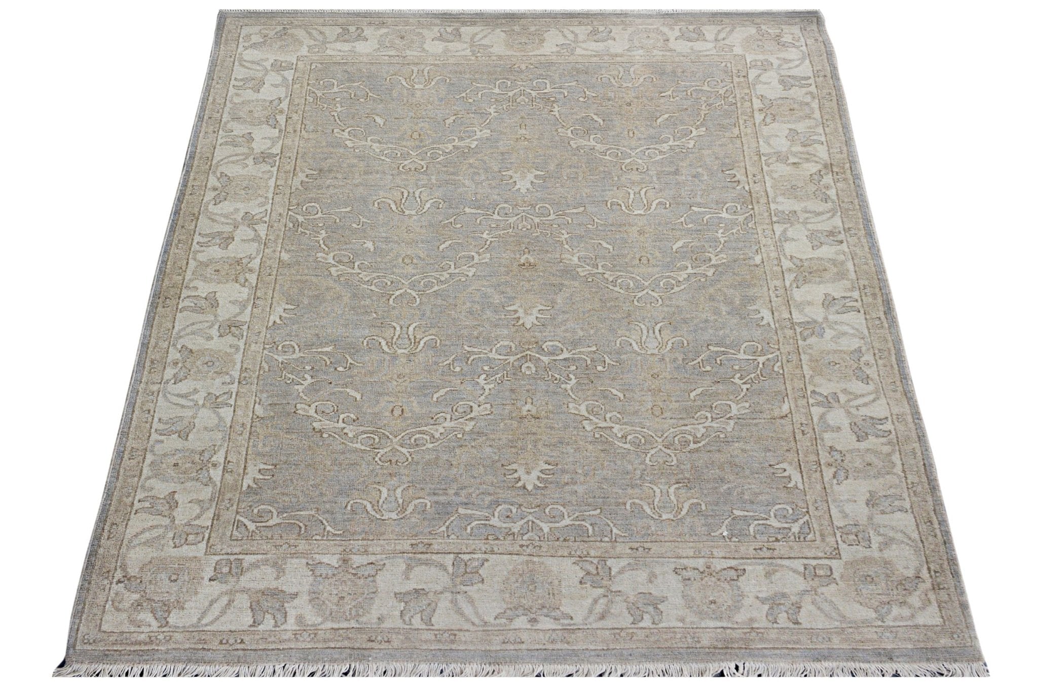 Handmade Afghan Chobi Rug | Bamyan Collection | 175 x 121 cm | 5'9" x 4' - Najaf Rugs & Textile