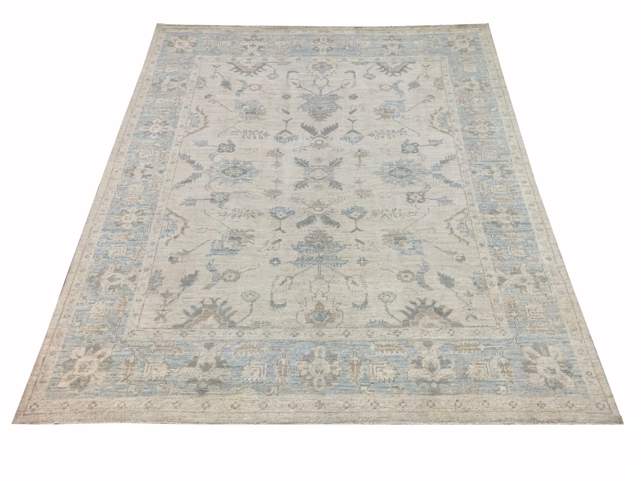 Handmade Afghan Chobi Rug | Bamyan Collection | 292 x 249 cm | 9'6" x 8'2" - Najaf Rugs & Textile