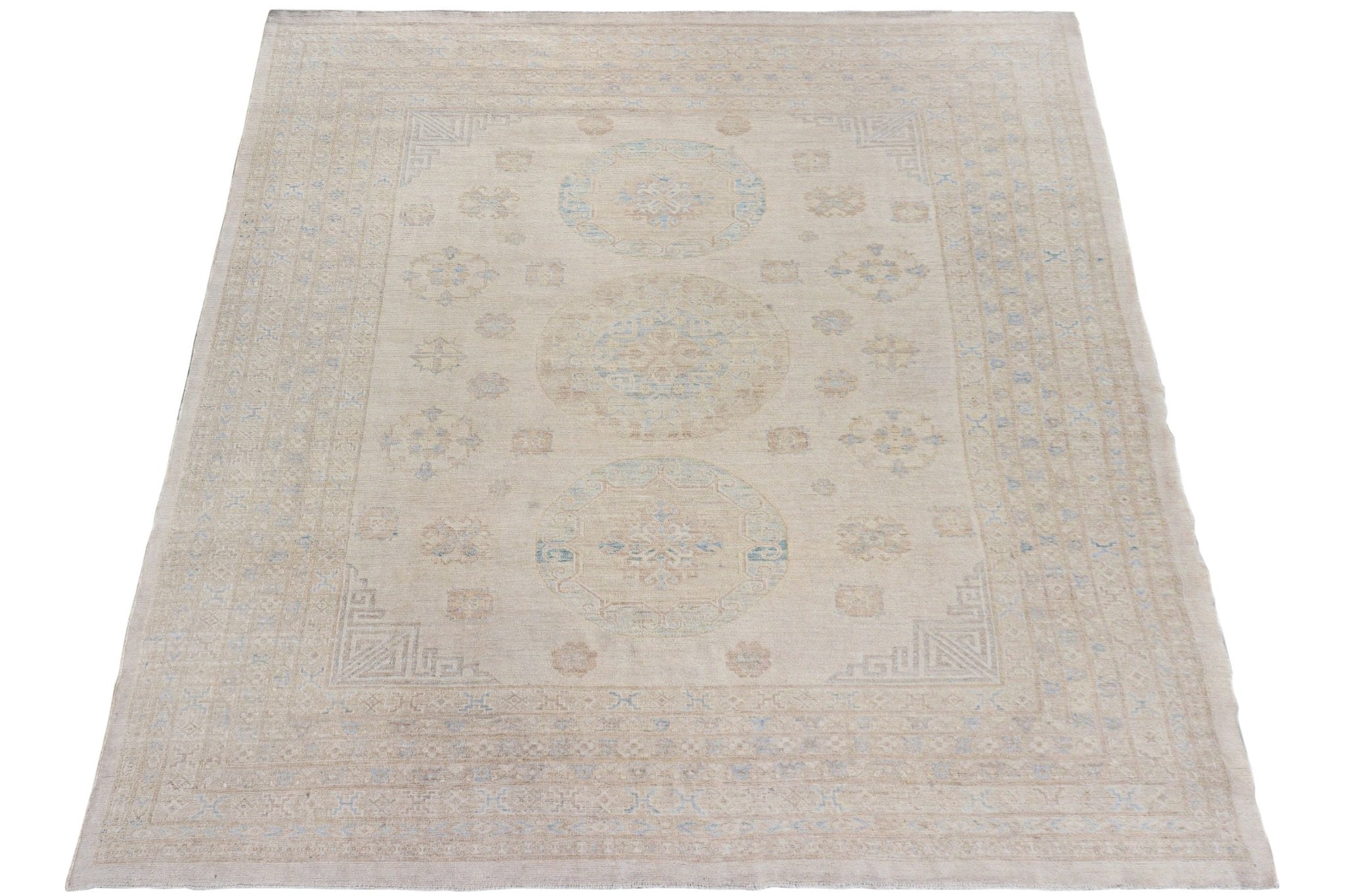 Handmade Afghan Chobi Rug | Bamyan Collection | 303 x 235 cm | 9'11" x 7'9" - Najaf Rugs & Textile