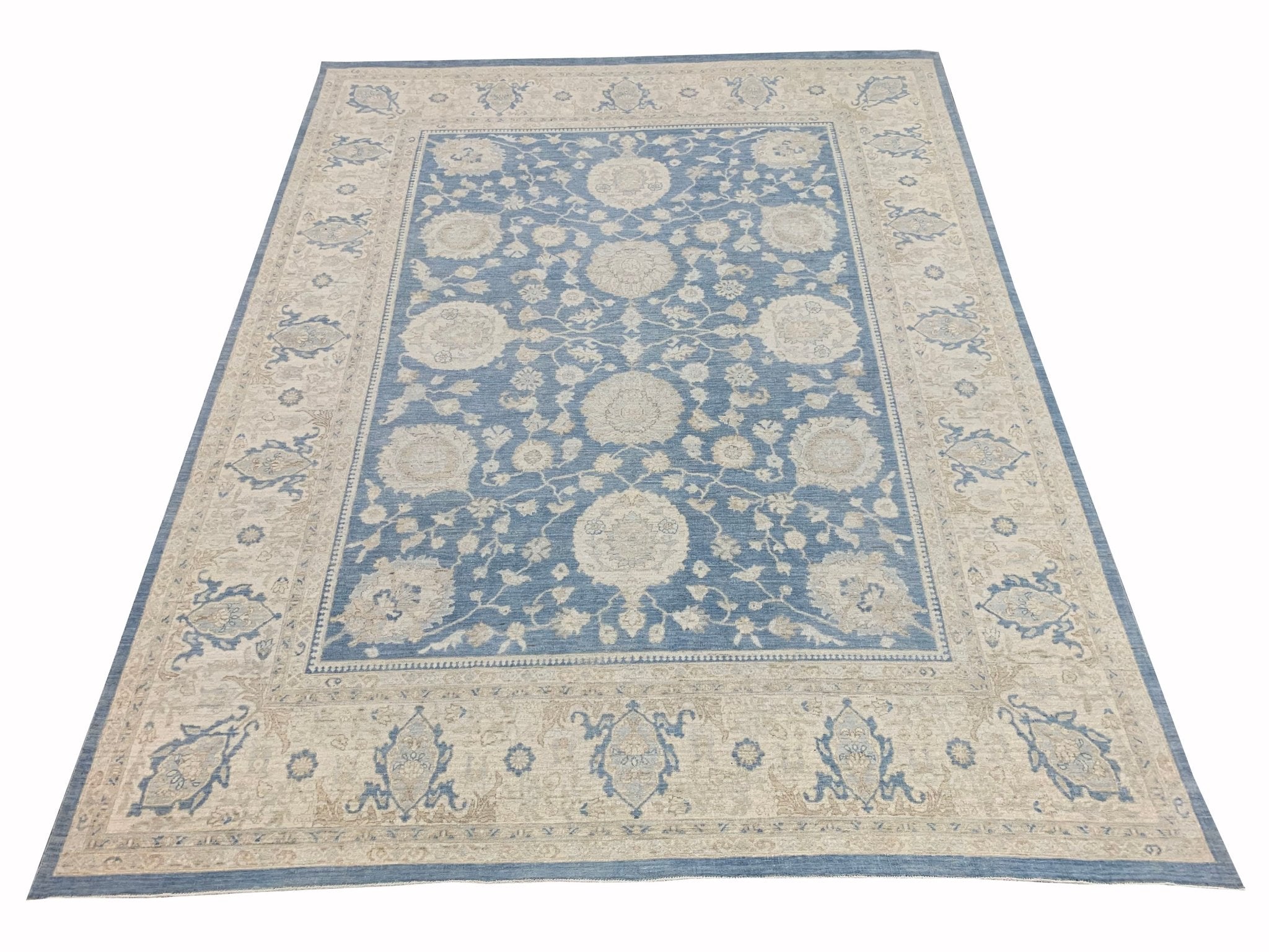 Handmade Afghan Chobi Rug | Bamyan Collection | 304 x 216 cm | 10' x 7'10" - Najaf Rugs & Textile