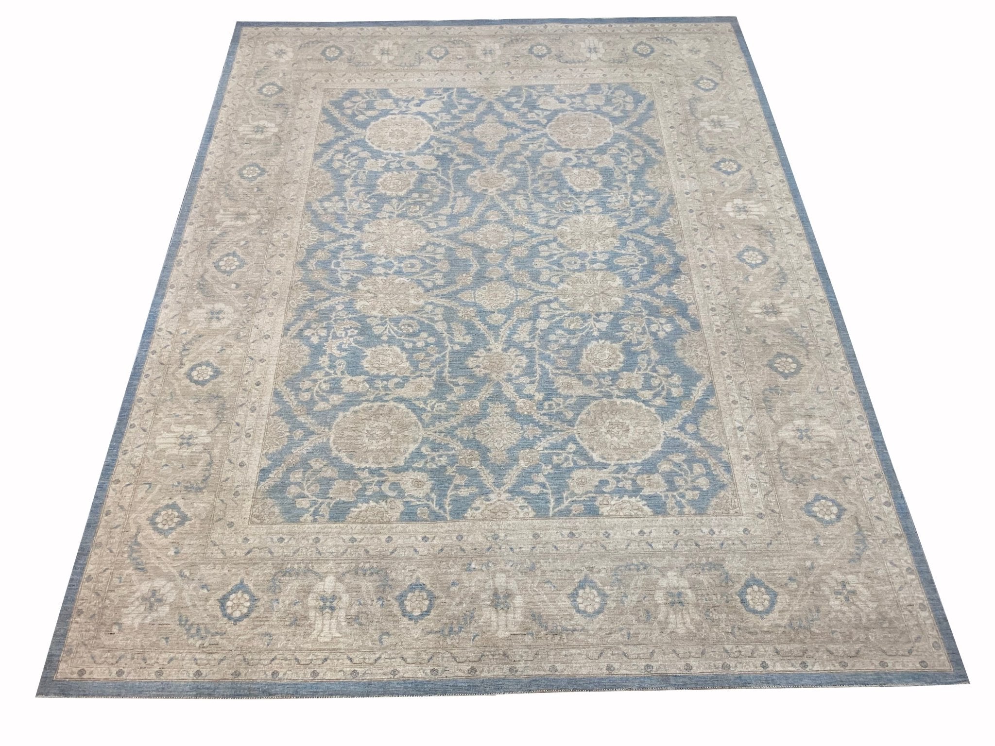 Handmade Afghan Chobi Rug | Bamyan Collection | 310 x 246 cm | 10'2" x 8'1" - Najaf Rugs & Textile