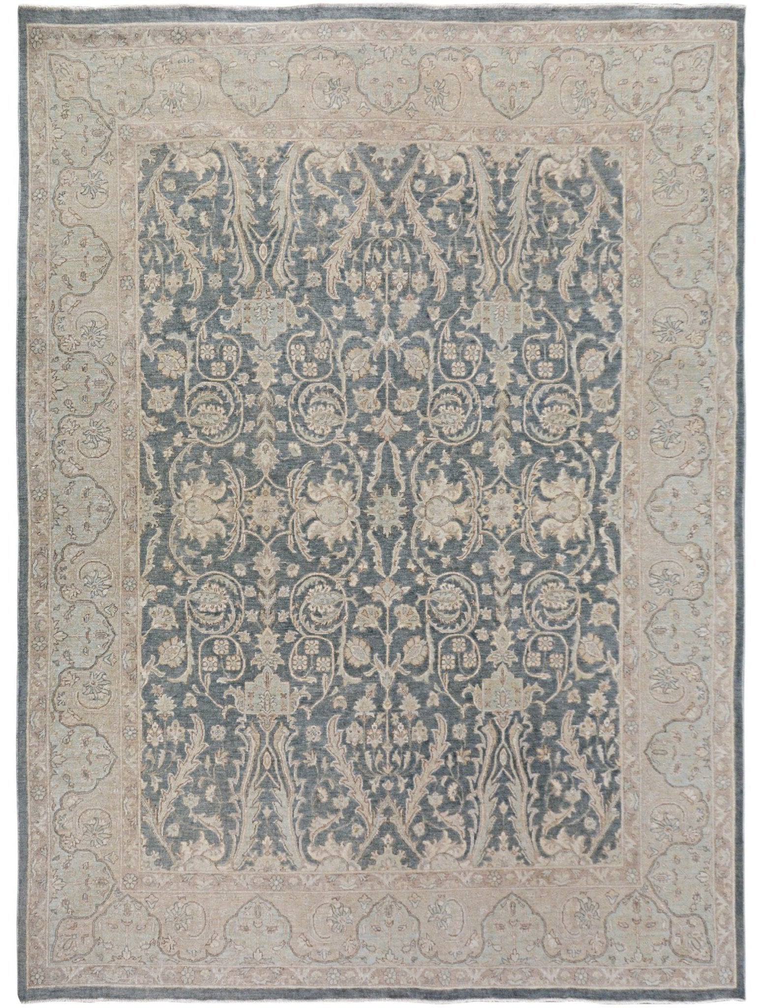 Handmade Afghan Chobi Rug | Bamyan Collection | 310 x 248 cm | 10'2" x 8'2" - Najaf Rugs & Textile