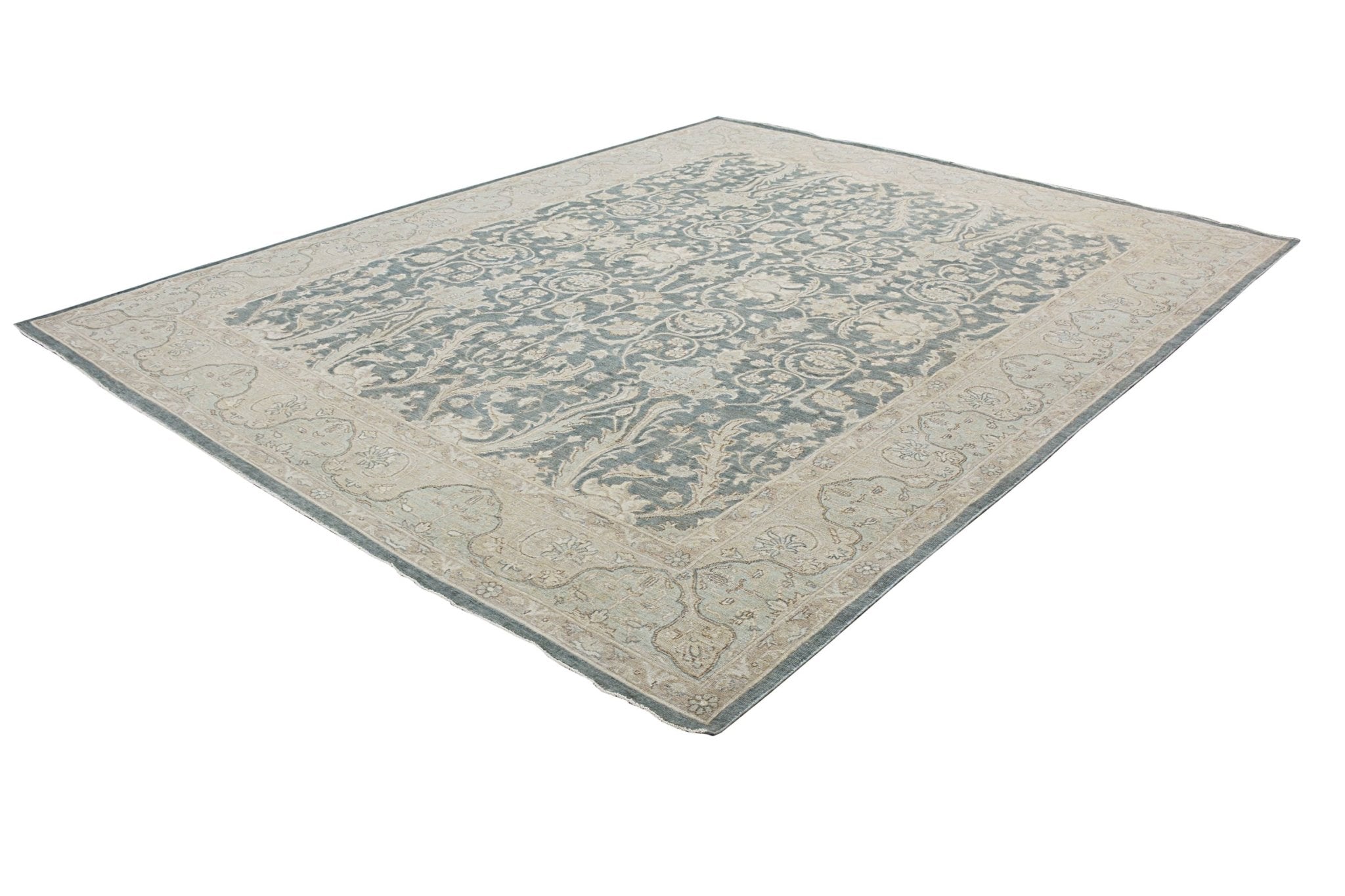 Handmade Afghan Chobi Rug | Bamyan Collection | 310 x 248 cm | 10'2" x 8'2" - Najaf Rugs & Textile