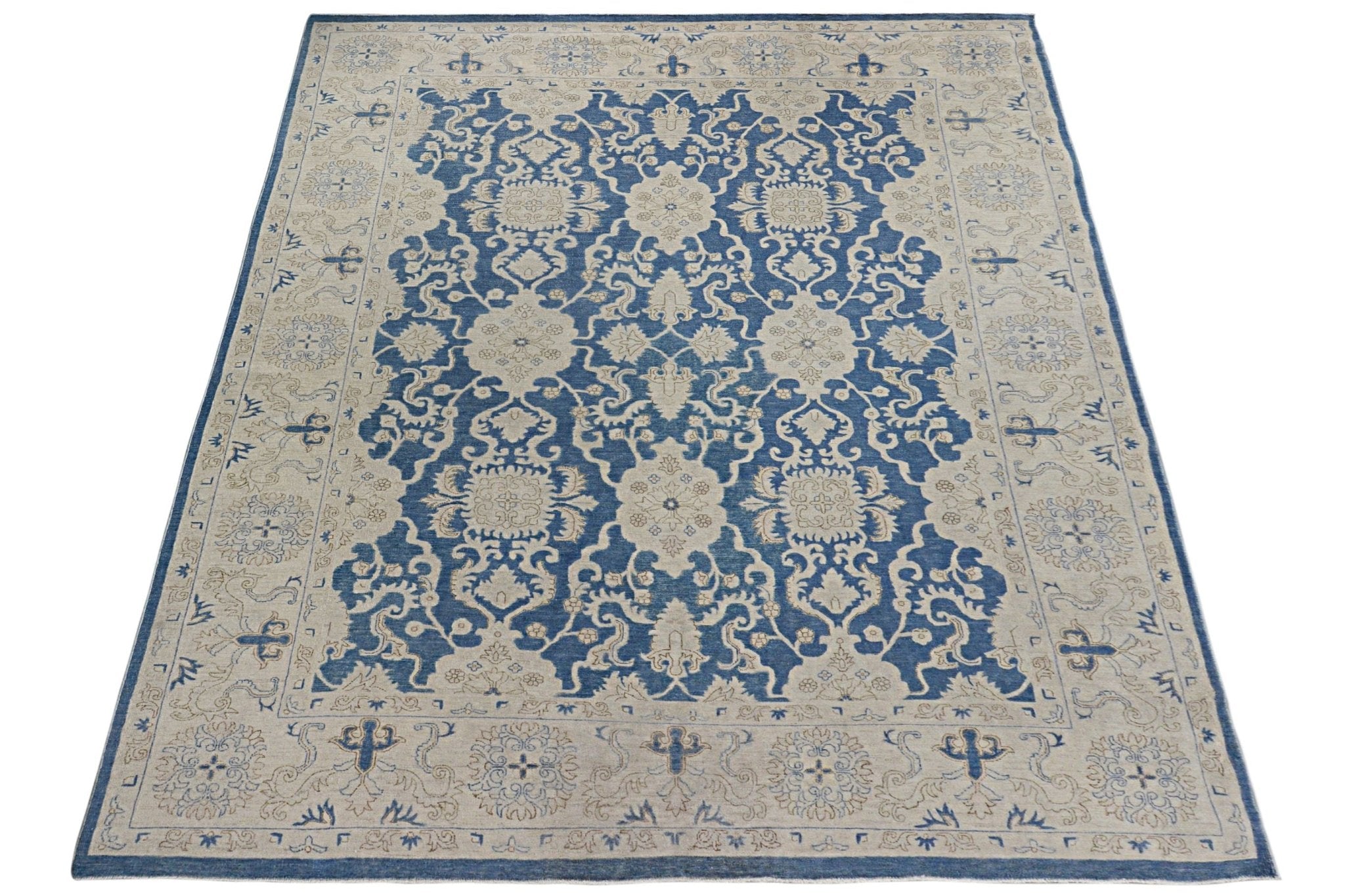 Handmade Afghan Chobi Rug | Bamyan Collection | 323 x 226 cm | 10'7" x 7'5" - Najaf Rugs & Textile