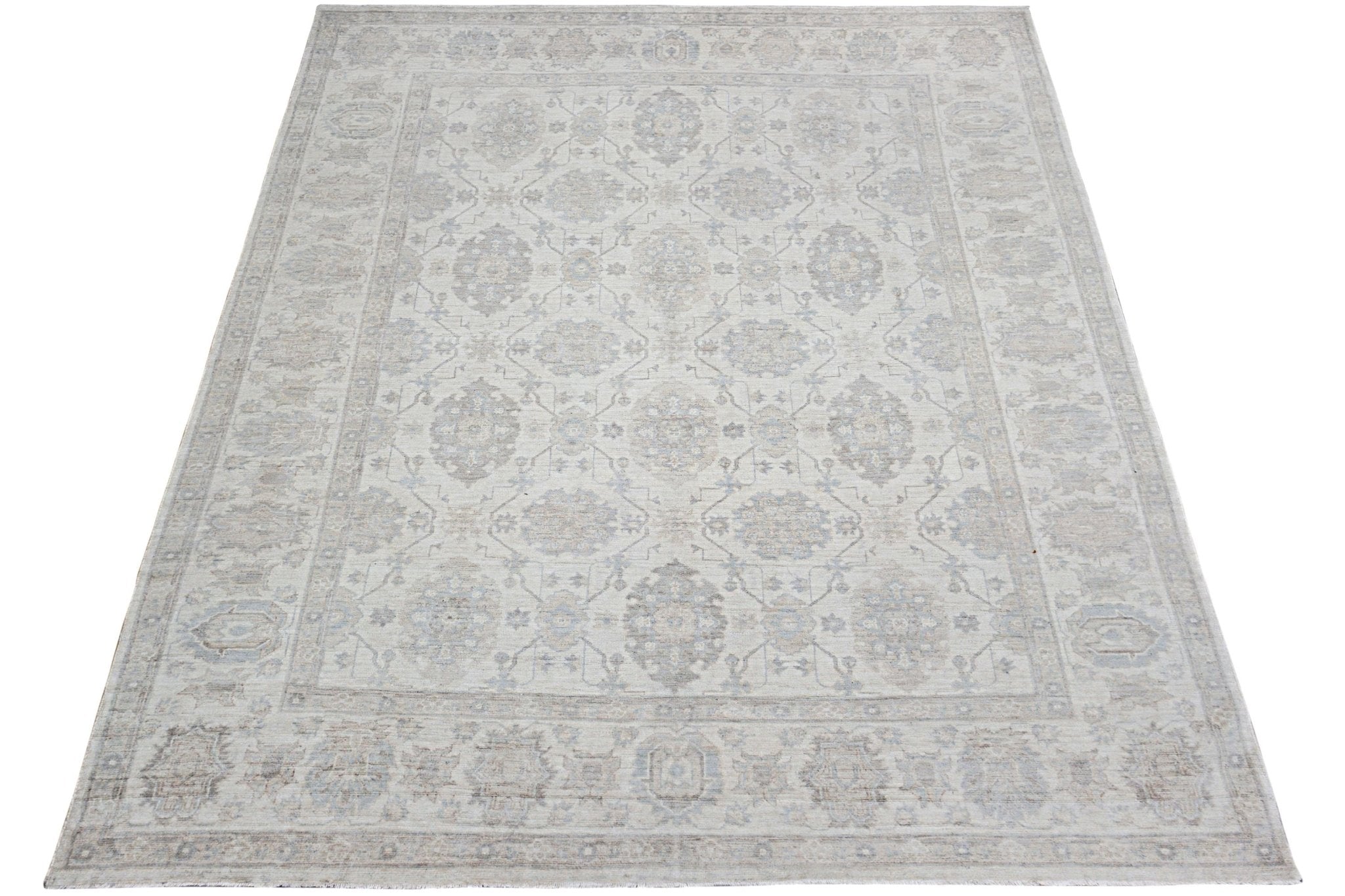 Handmade Afghan Chobi Rug | Bamyan Collection | 342 x 258 cm | 11'3" x 8'6" - Najaf Rugs & Textile