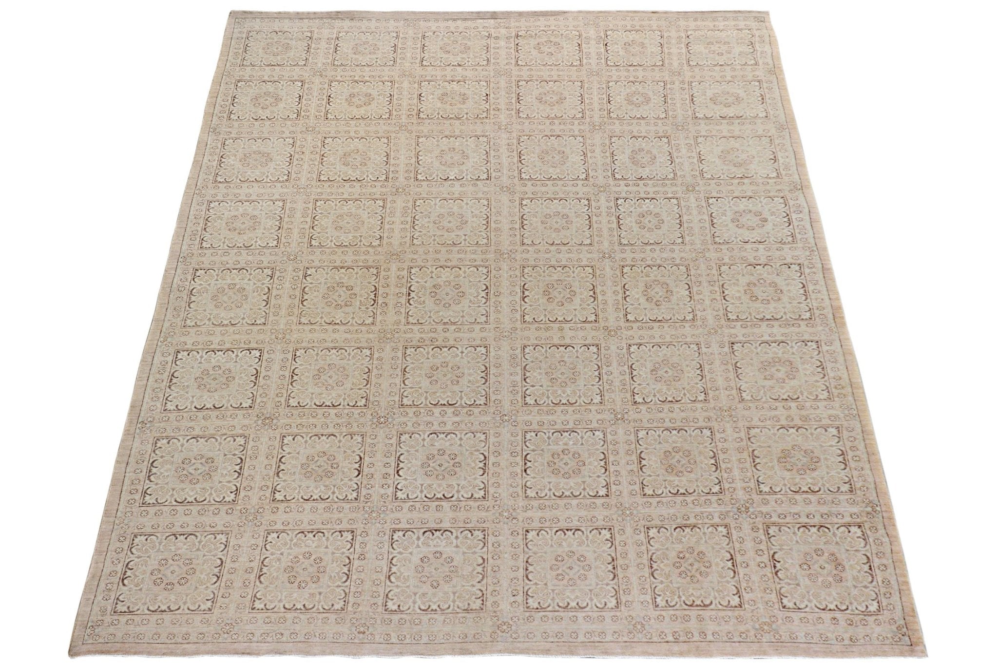 Handmade Afghan Chobi Rug | Bamyan Collection | 348 x 239 cm | 11'5" x 7'10" - Najaf Rugs & Textile