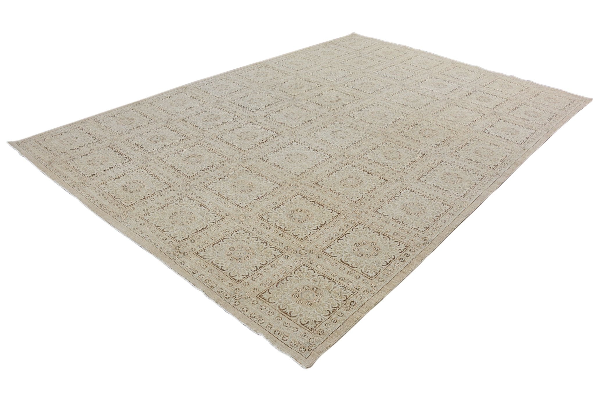 Handmade Afghan Chobi Rug | Bamyan Collection | 348 x 239 cm | 11'5" x 7'10" - Najaf Rugs & Textile